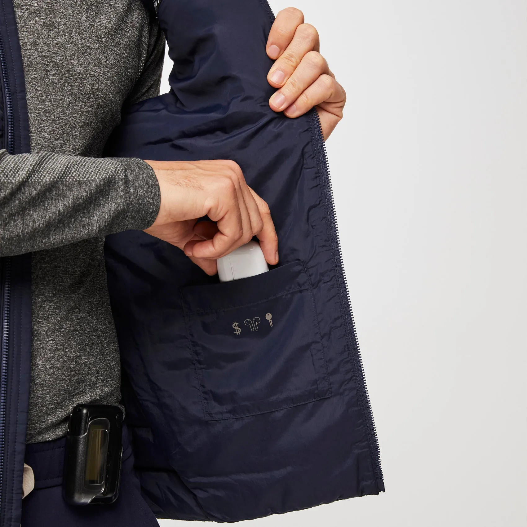 men's Navy On-Shift™ Packable - Puffer Vest