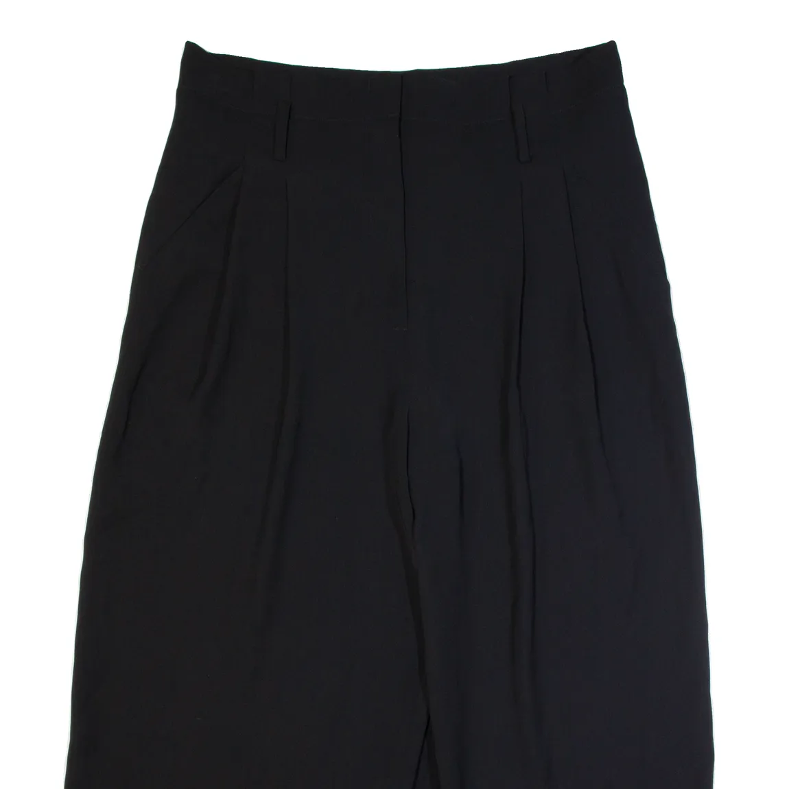 MICHAEL KORS Culottes Womens Trousers Black Loose Wide-Leg W34 L23