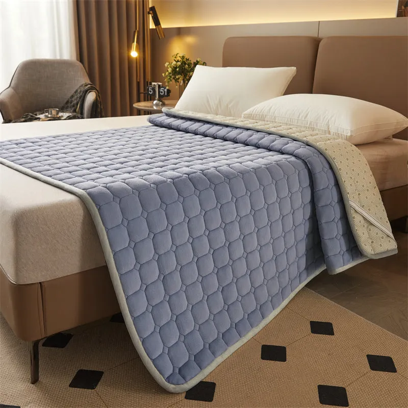 Milk Fiber Quilted Mattress Cushion Home Bed Cushion