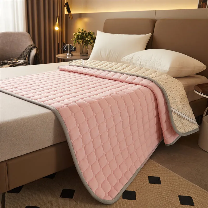 Milk Fiber Quilted Mattress Cushion Home Bed Cushion