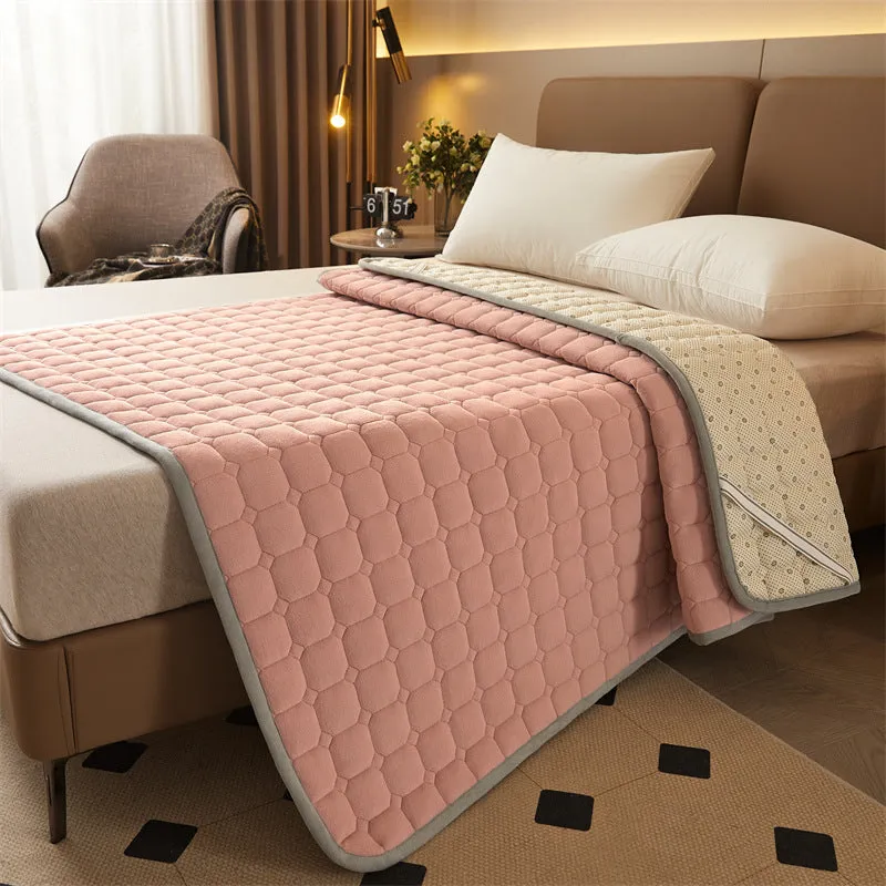 Milk Fiber Quilted Mattress Cushion Home Bed Cushion
