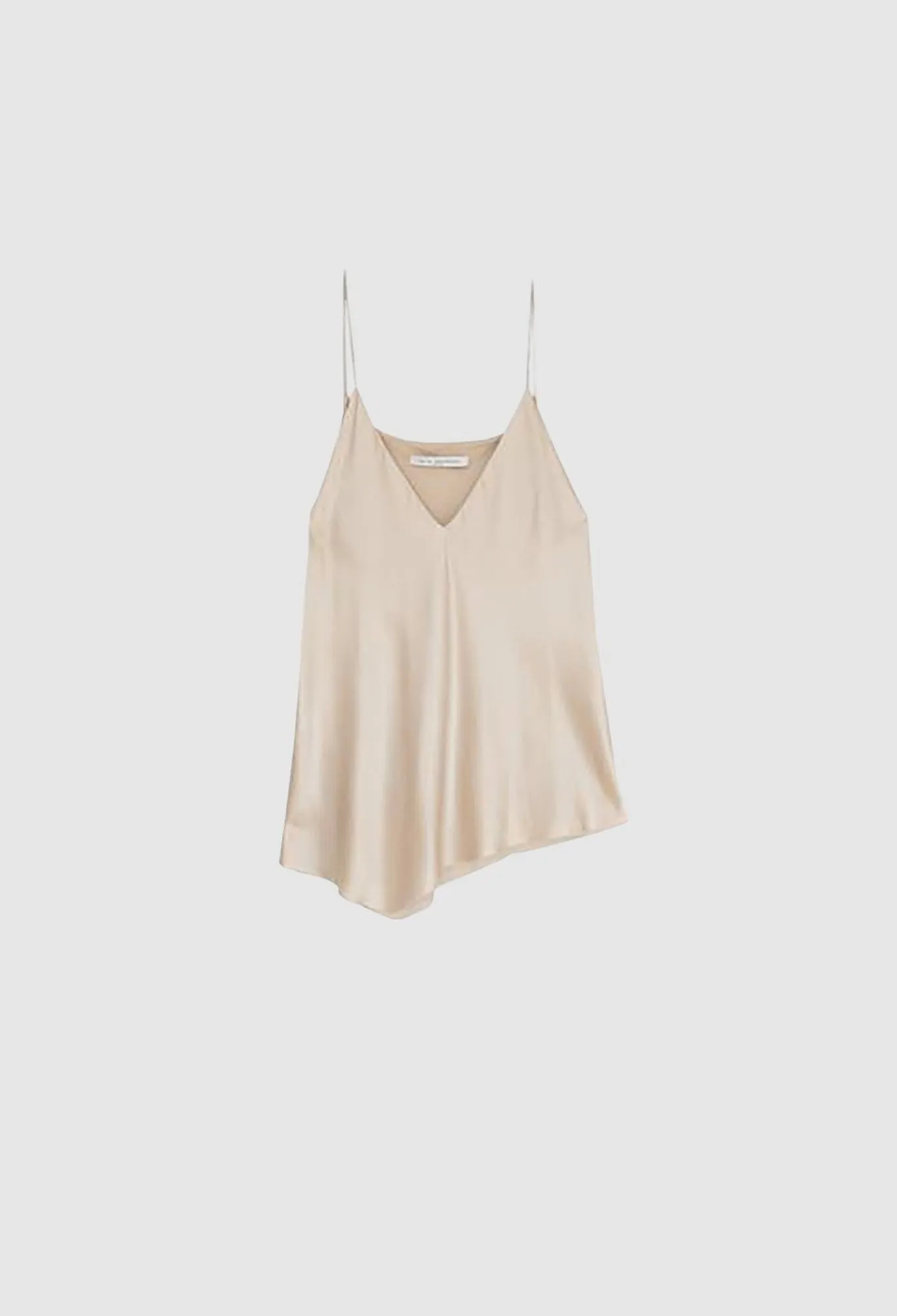 NAT - Bias V-Neck Silk Champagne Camisole