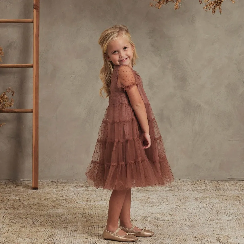 Noralee Dottie Dress Wine Dot