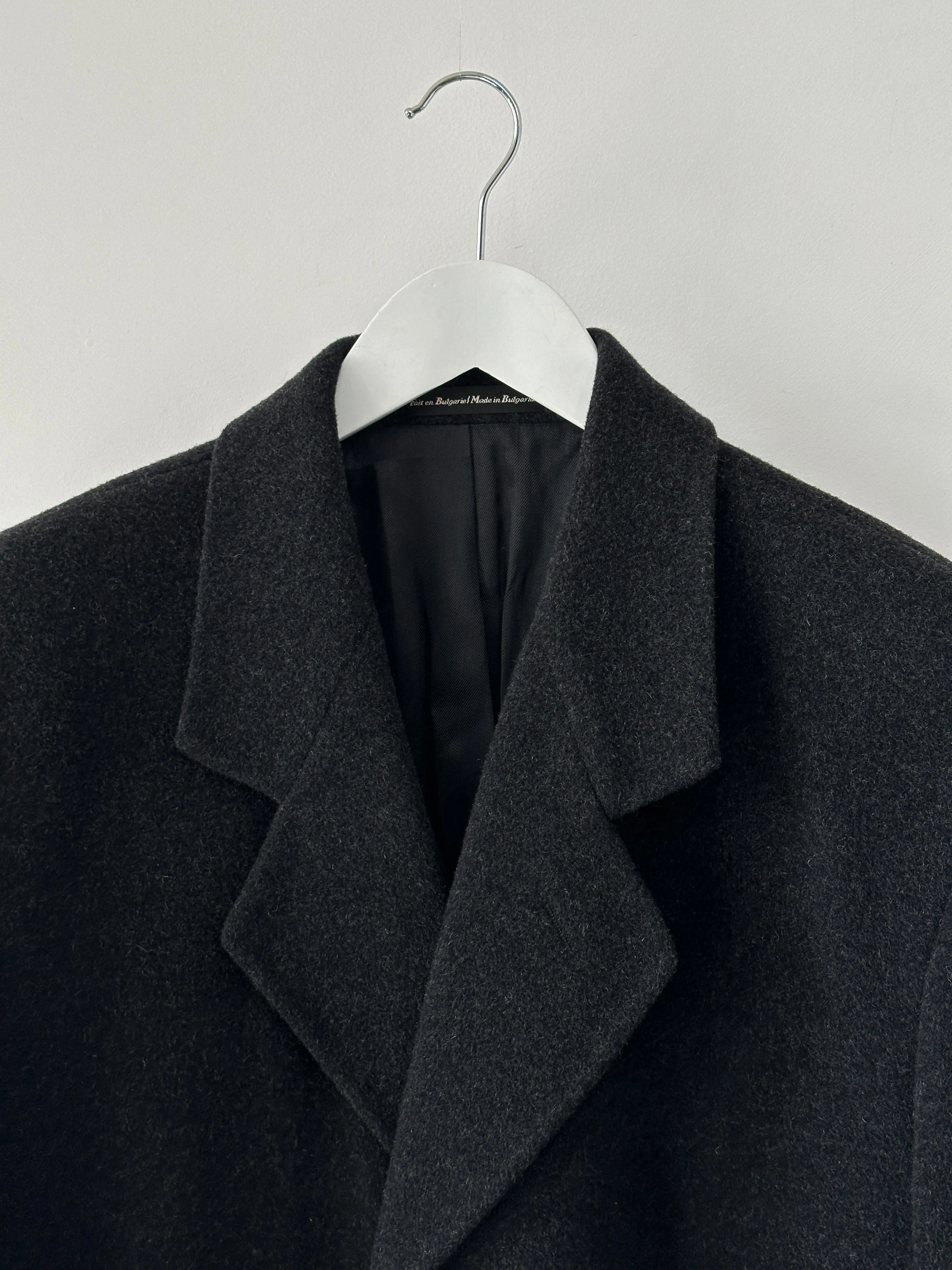 Oscar De La Renta Wool Cashmere Single Breasted Coat - 42R/XL