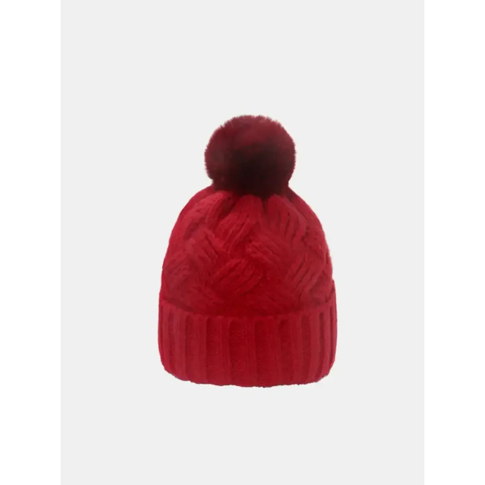 Roll Rim Cable-Knit Hat A Pinnacle of Luxury Fashion for Women