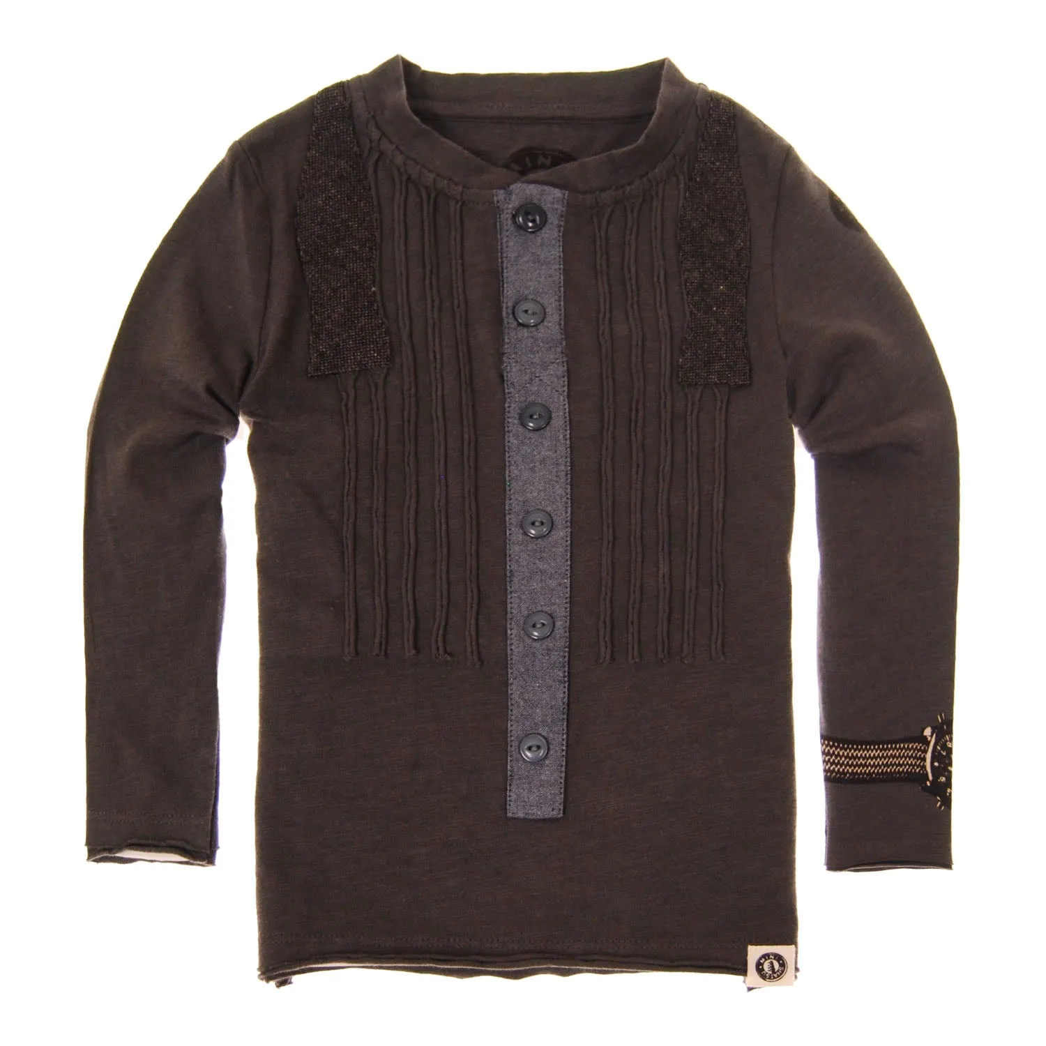 Ruffle Shirt Henley Shirt by: Mini Shatsu