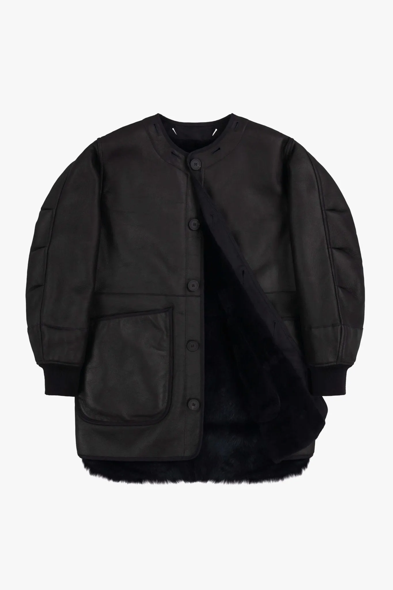 Shearling Coat - Midnight / Black