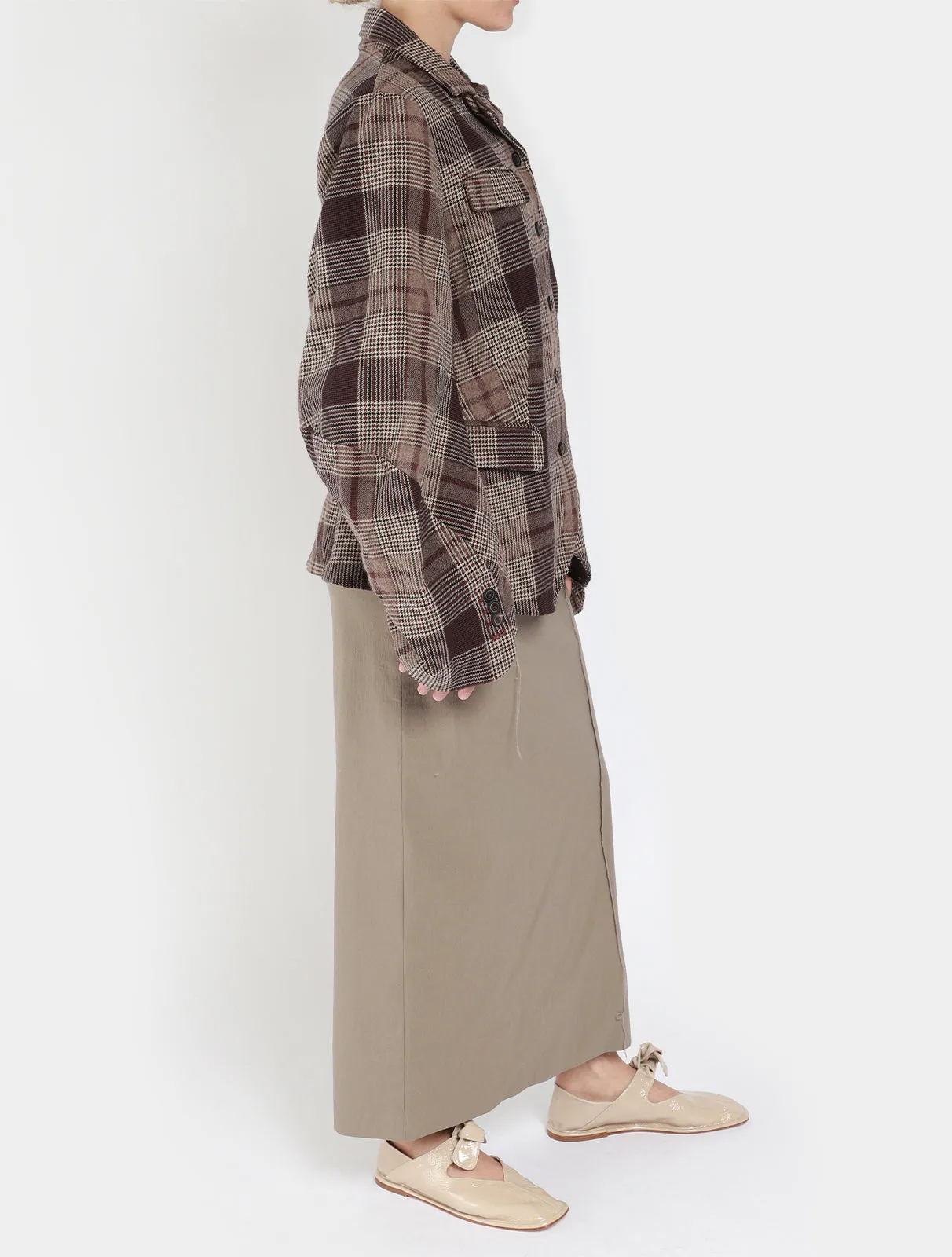 Stretch Pencil Overlock Skirt