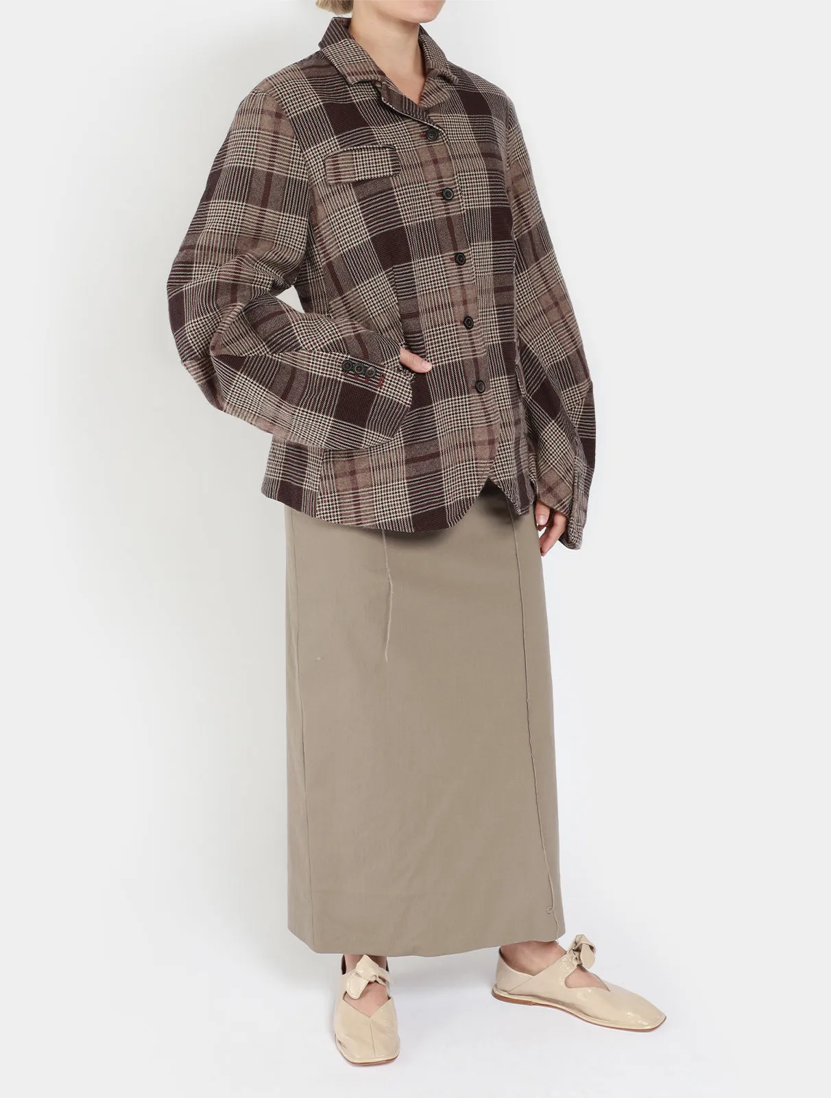 Stretch Pencil Overlock Skirt