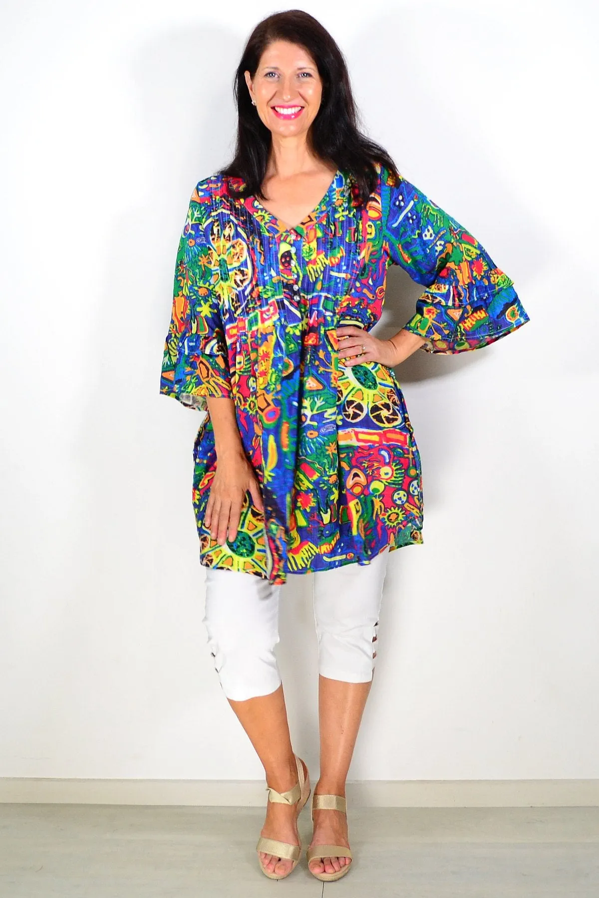 Summer Fun Ladies Tunic Top
