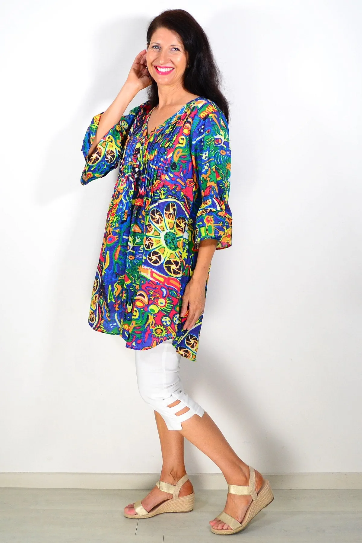 Summer Fun Ladies Tunic Top
