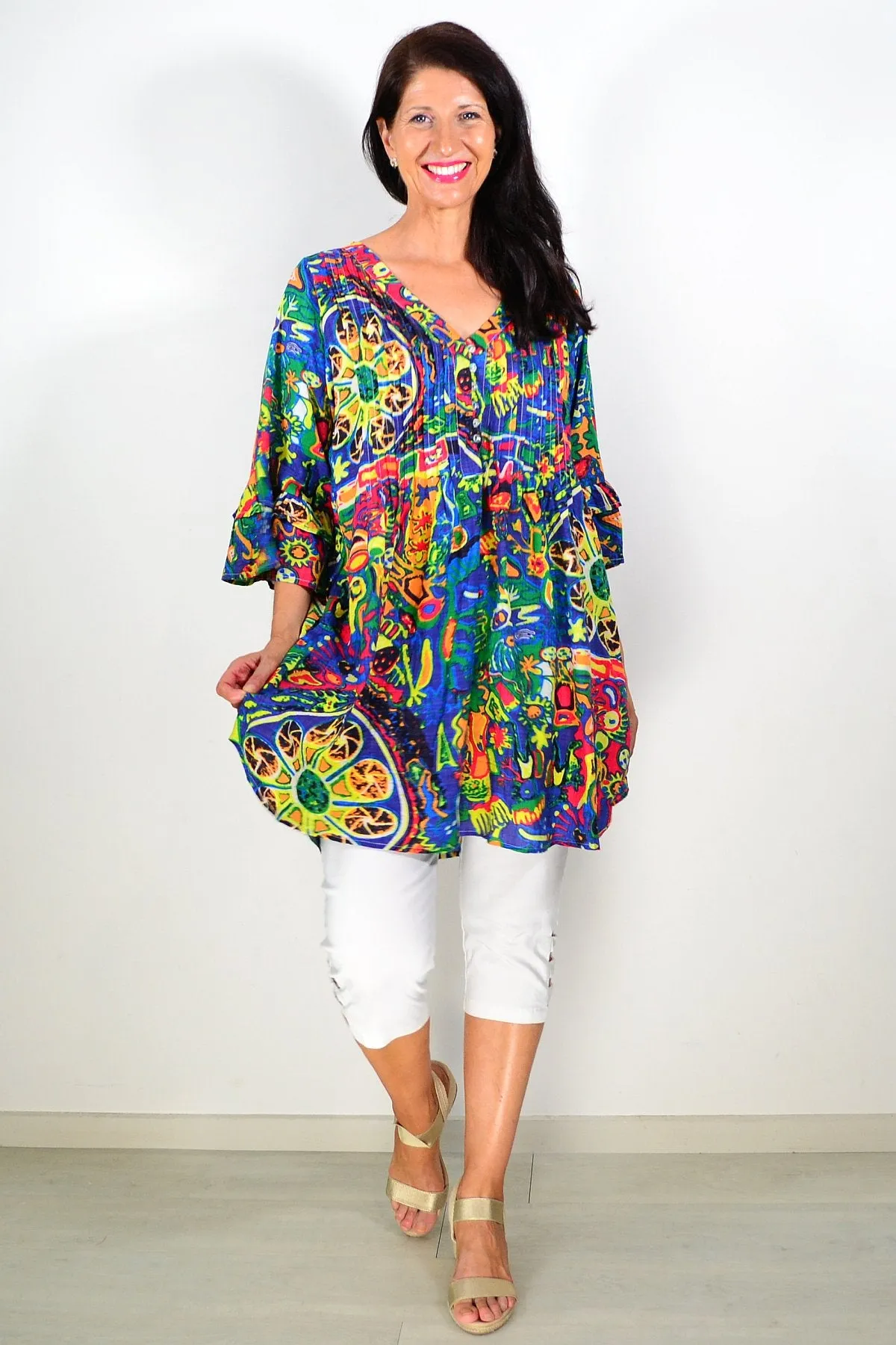 Summer Fun Ladies Tunic Top