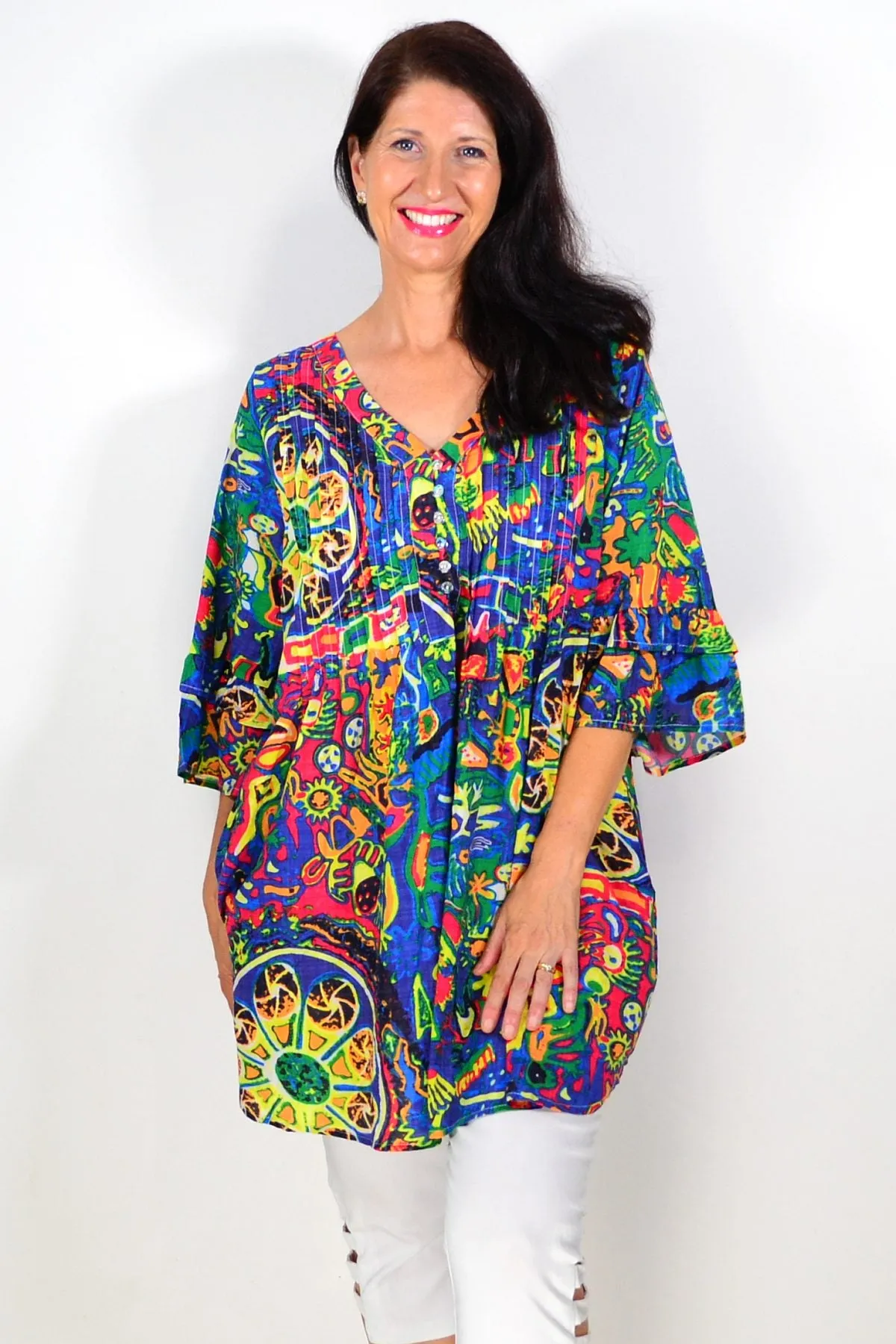 Summer Fun Ladies Tunic Top