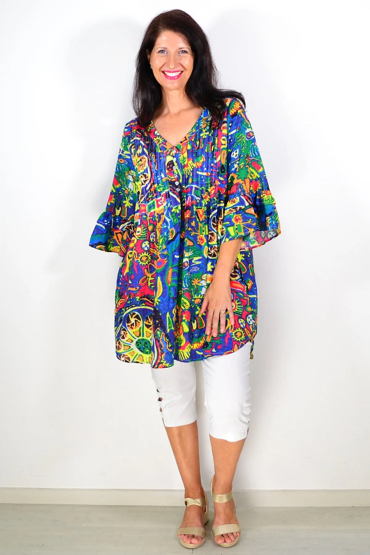 Summer Fun Ladies Tunic Top