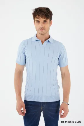 Textured Knit Crewneck T-Shirt TR-11485-S