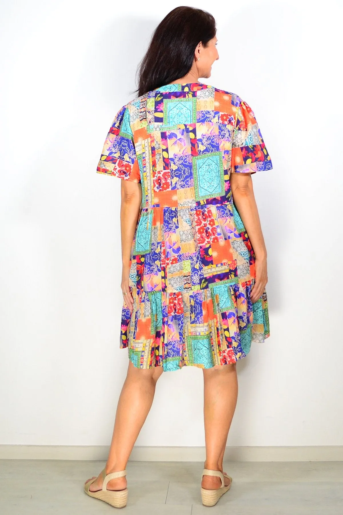 Venice Print Ladies Tunic Dress